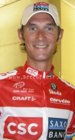 Frank Schleck avant la sixi�me �tape du Tour de France 2008